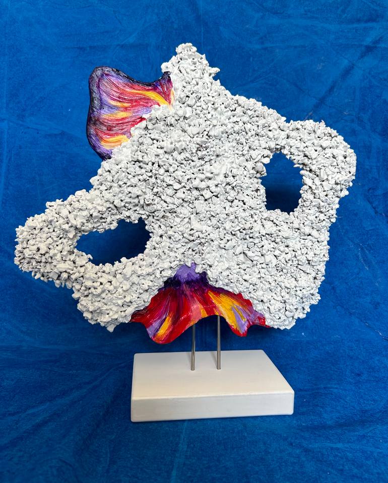 Original Abstract Expressionism Abstract Sculpture by Alexandra Dobreikin