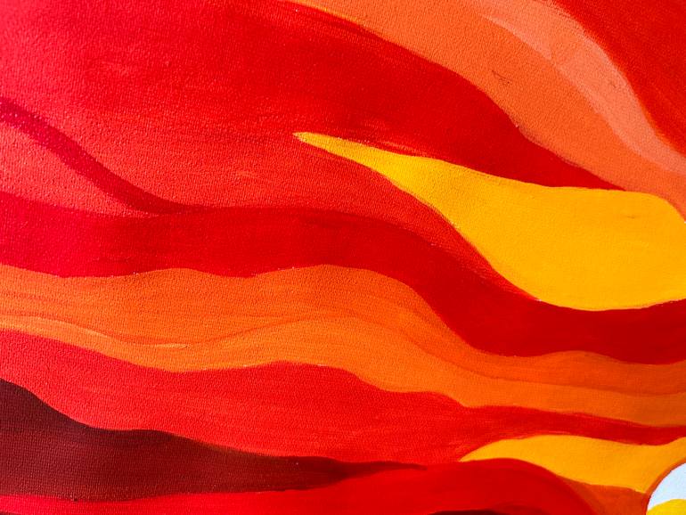 Original Abstract Expressionism Seascape Painting by Alexandra Dobreikin