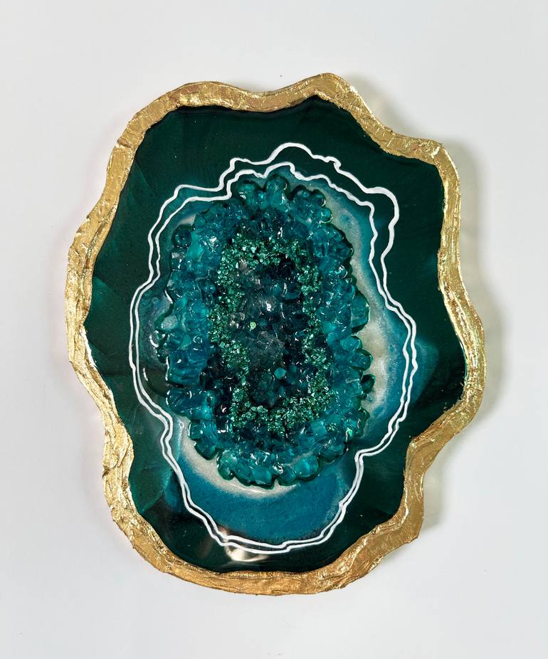 Original Art Deco Nature Mixed Media by Alexandra Dobreikin