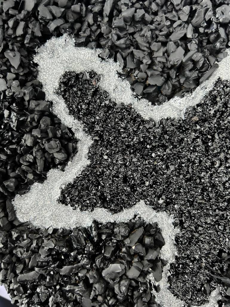 Original Abstract Expressionism Abstract Sculpture by Alexandra Dobreikin