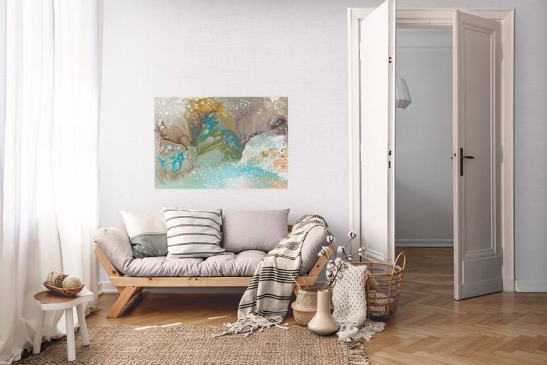 Original Abstract Expressionism Landscape Painting by Alexandra Dobreikin