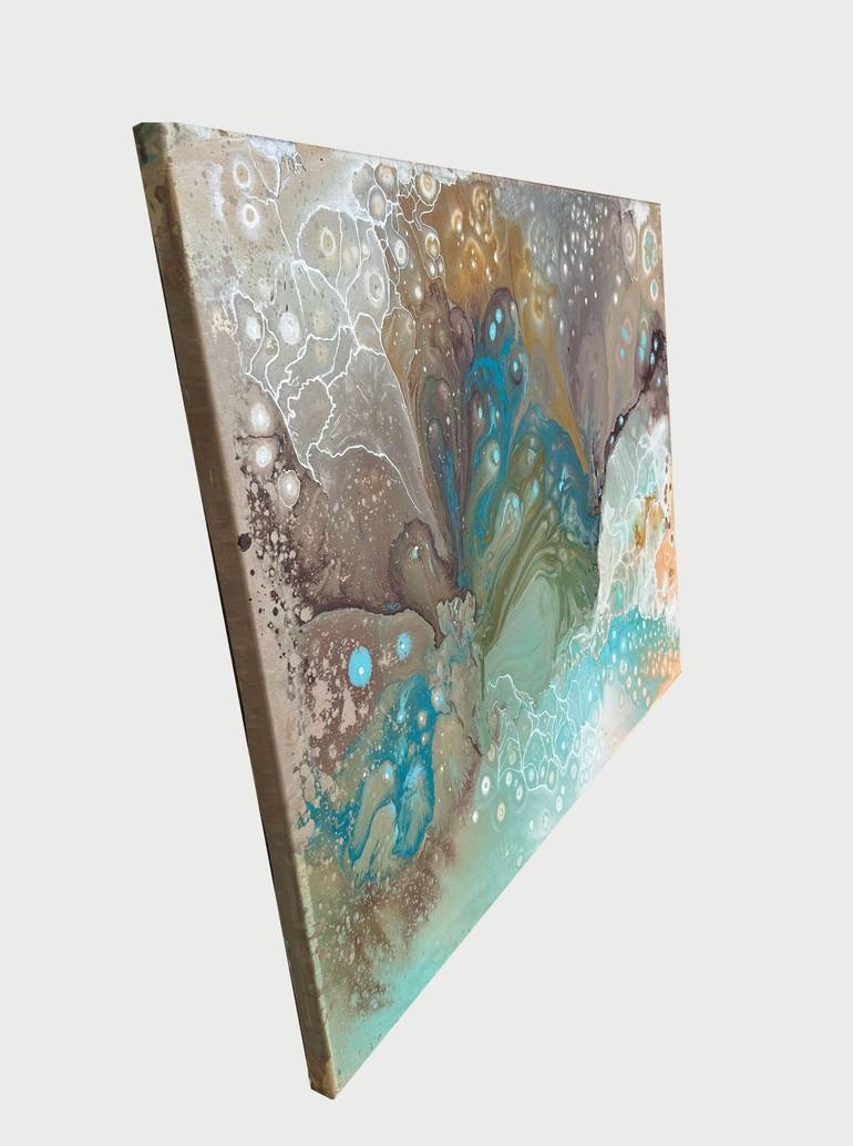 Original Abstract Expressionism Landscape Painting by Alexandra Dobreikin