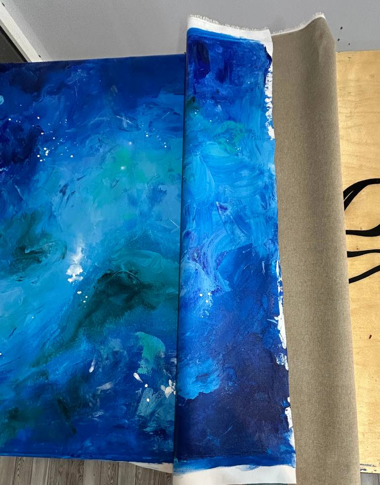 Original Abstract Expressionism Abstract Painting by Alexandra Dobreikin