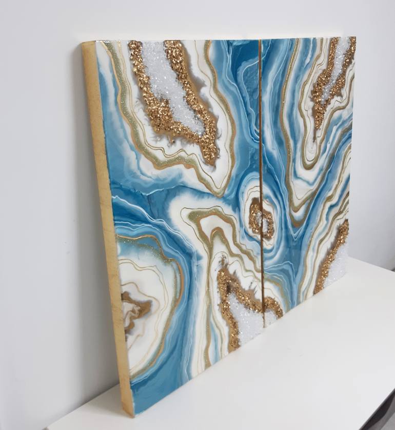 Original Abstract Nature Painting by Alexandra Dobreikin