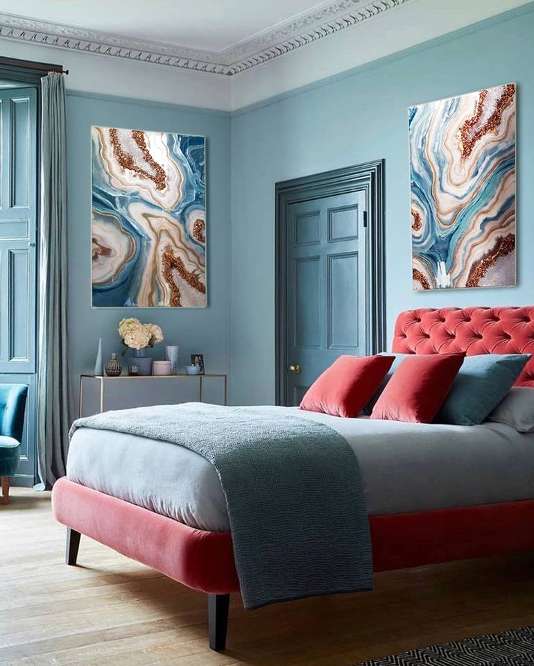 Original Abstract Nature Painting by Alexandra Dobreikin