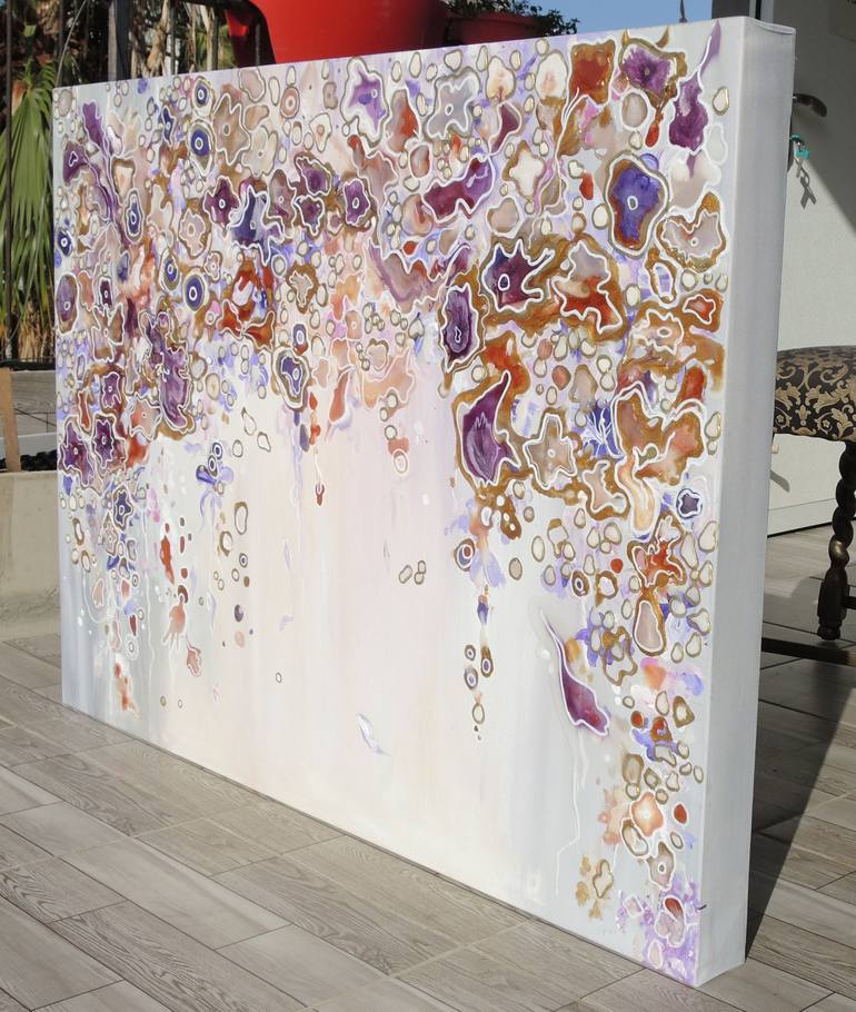 Original Abstract Expressionism Abstract Painting by Alexandra Dobreikin