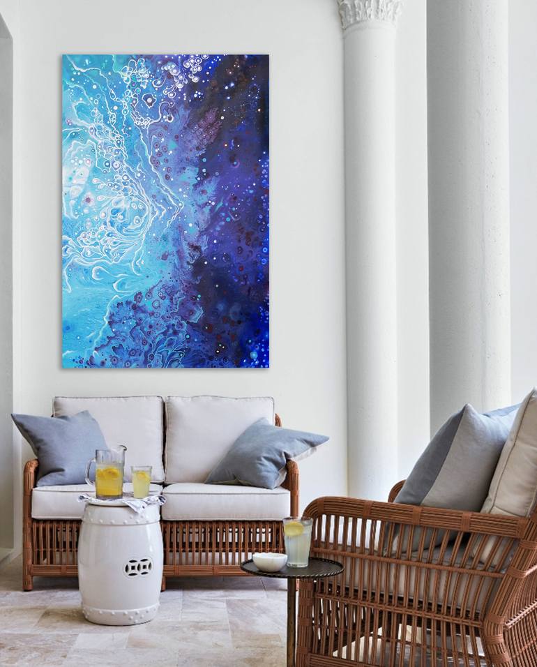 Original Abstract Expressionism Abstract Painting by Alexandra Dobreikin