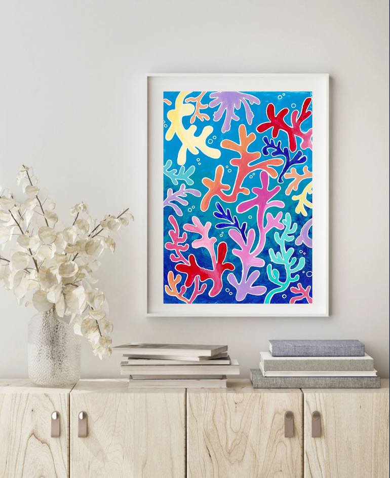 Original Abstract Expressionism Nature Painting by Alexandra Dobreikin