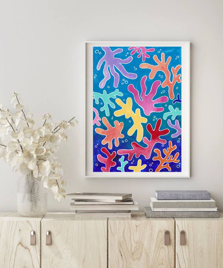Original Abstract Expressionism Nature Painting by Alexandra Dobreikin