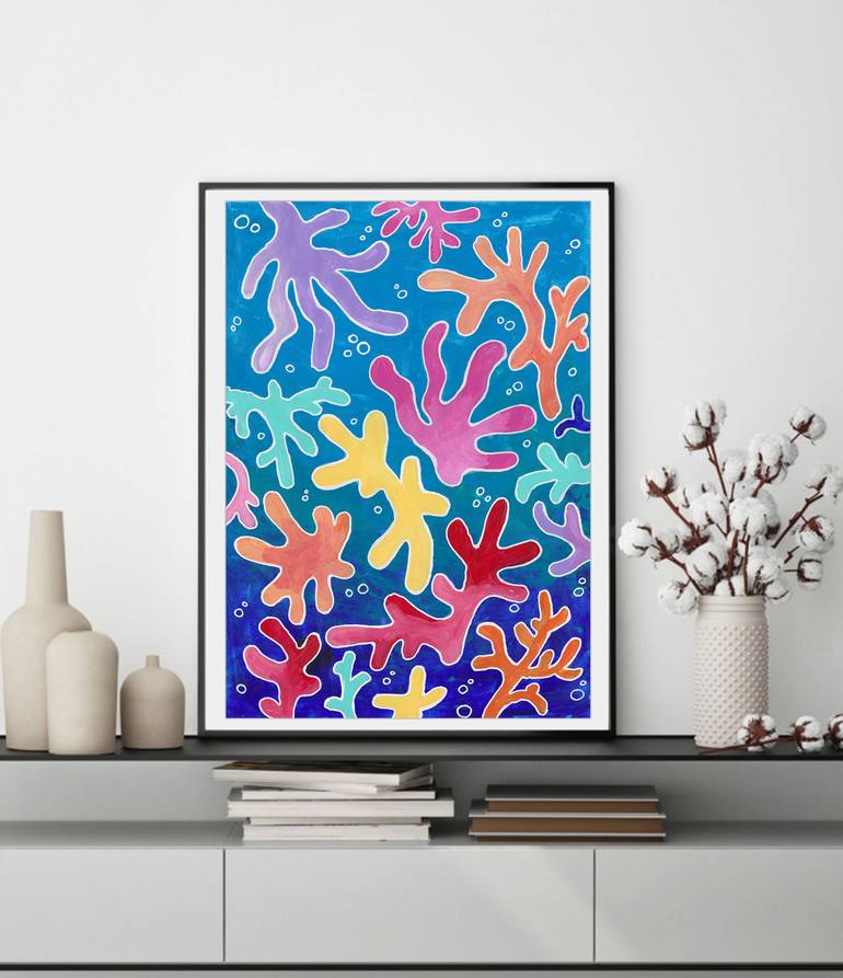 Original Abstract Expressionism Nature Painting by Alexandra Dobreikin