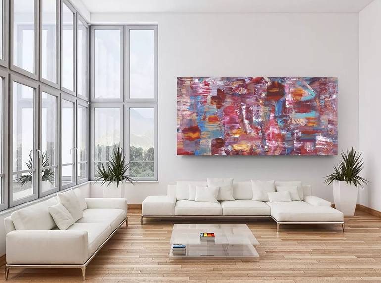 Original Abstract Expressionism Abstract Painting by Alexandra Dobreikin