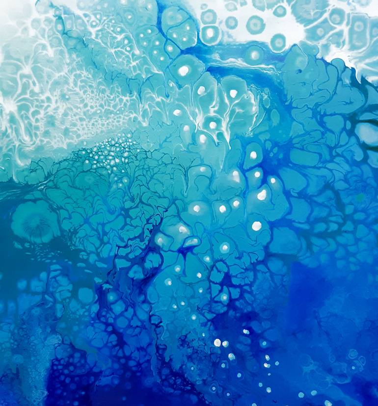 Original Abstract Expressionism Abstract Painting by Alexandra Dobreikin