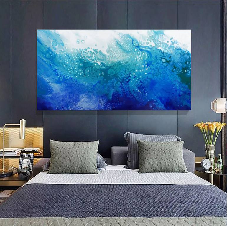 Original Abstract Expressionism Abstract Painting by Alexandra Dobreikin