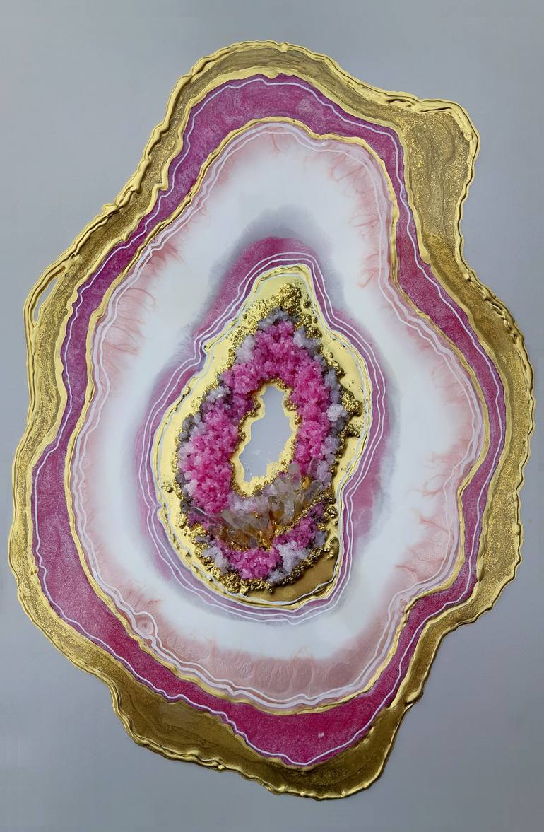 Geode Pink Gold and high quality Teal