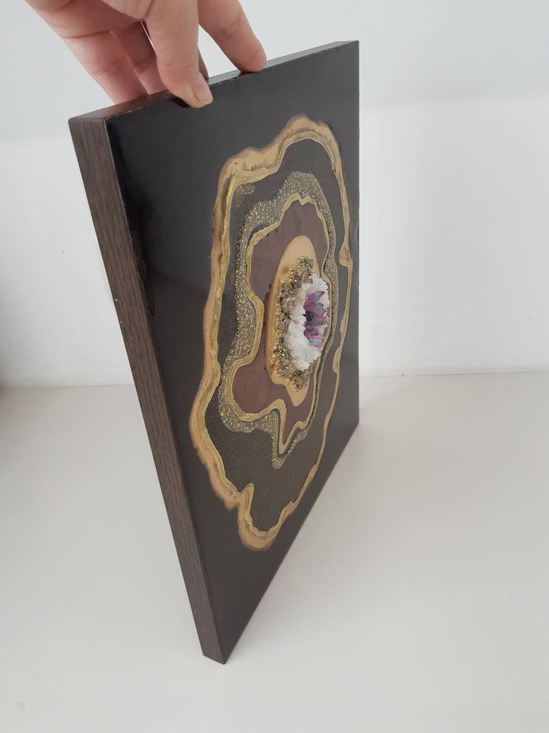 Original Art Deco Nature Painting by Alexandra Dobreikin