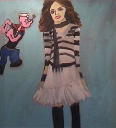 Original Cartoon Painting by Sandrine Enjalbert