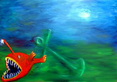 Print of Fish Paintings by Oktay Alkan