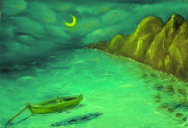 Print of Impressionism Sailboat Paintings by Oktay Alkan