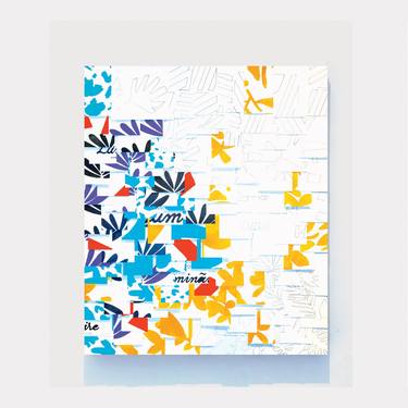 Original Abstract Expressionism Abstract Collage by Valerie Perreault