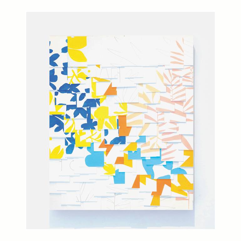Original Abstract Expressionism Abstract Collage by Valerie Perreault