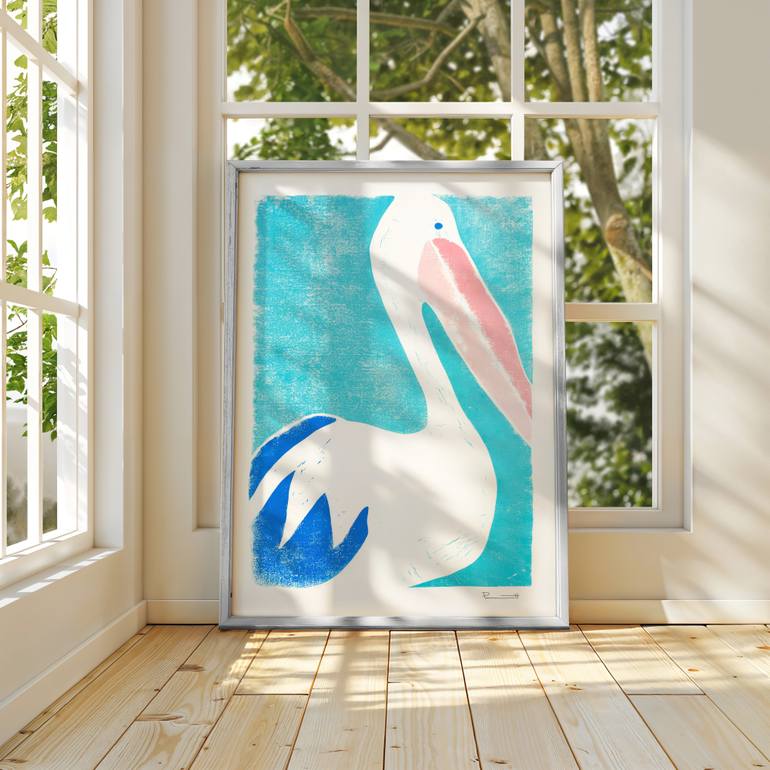 Original Illustration Animal Printmaking by Valerie Perreault