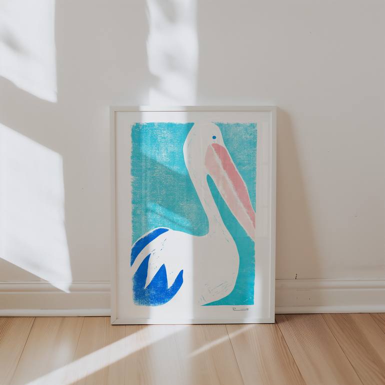 Original Illustration Animal Printmaking by Valerie Perreault