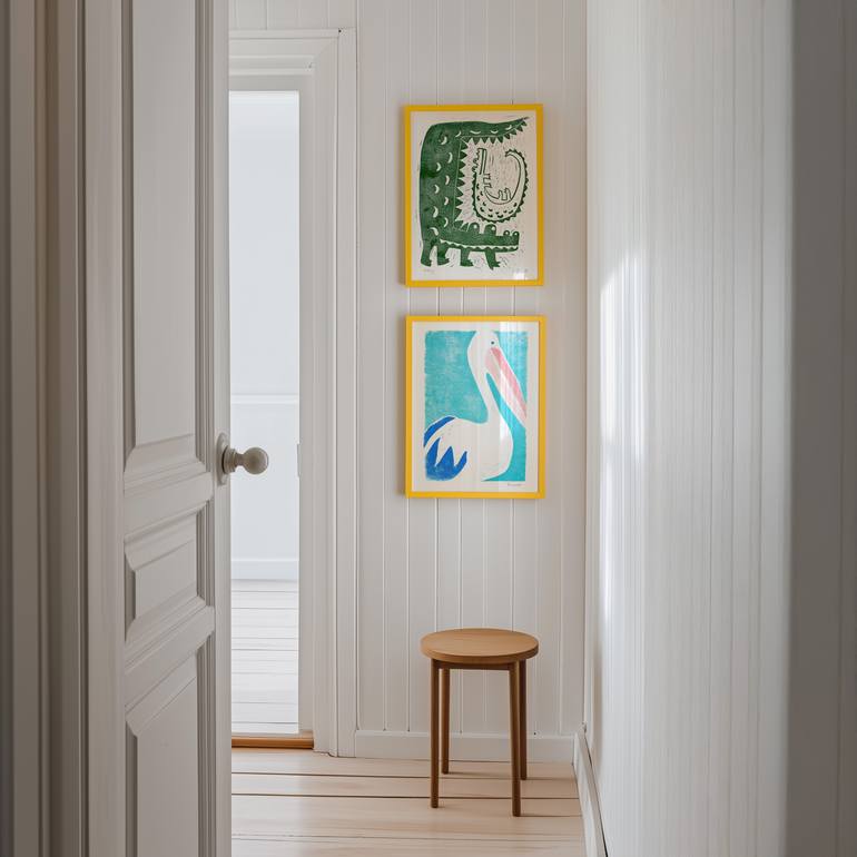 Original Illustration Animal Printmaking by Valerie Perreault