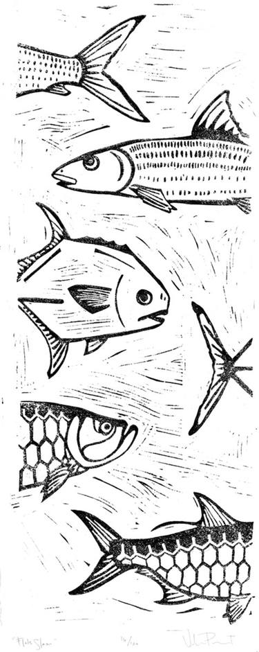 Original Fish Printmaking by Valerie Perreault