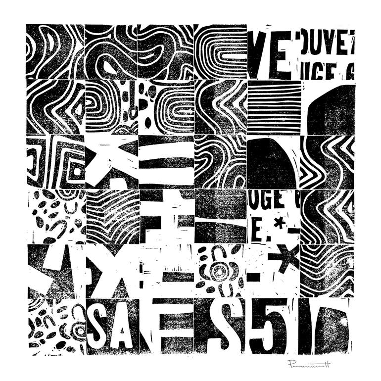 Print of Modern Abstract Printmaking by Valerie Perreault