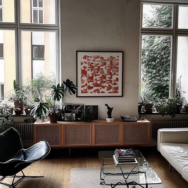 Original Street Art Abstract Printmaking by Valerie Perreault