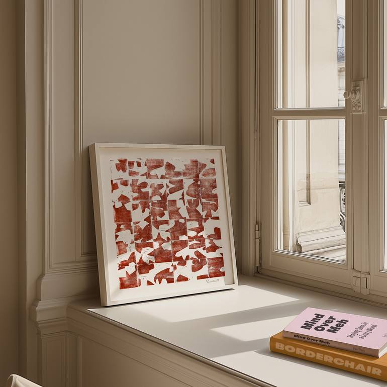 Original Street Art Abstract Printmaking by Valerie Perreault