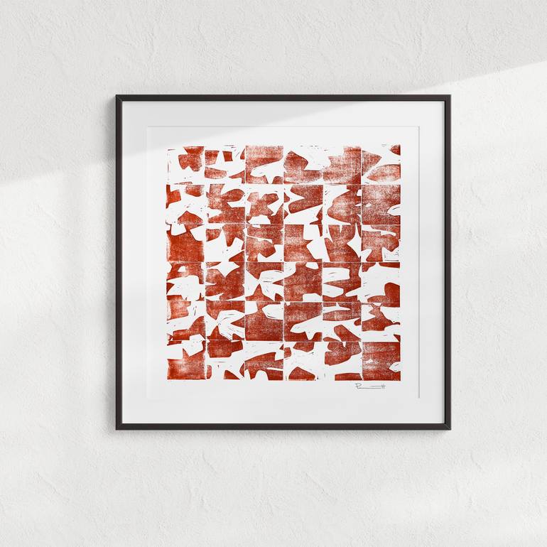 Original Street Art Abstract Printmaking by Valerie Perreault