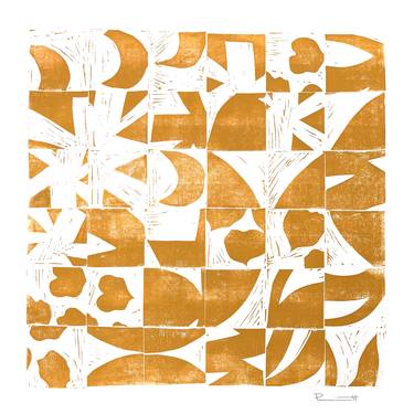 Original Abstract Nature Printmaking by Valerie Perreault