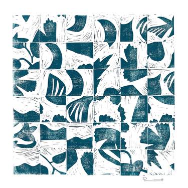 Original Abstract Expressionism Abstract Printmaking by Valerie Perreault