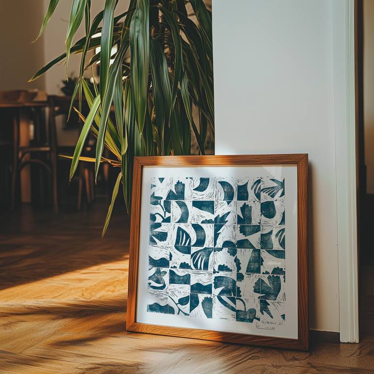Original Abstract Expressionism Abstract Printmaking by Valerie Perreault