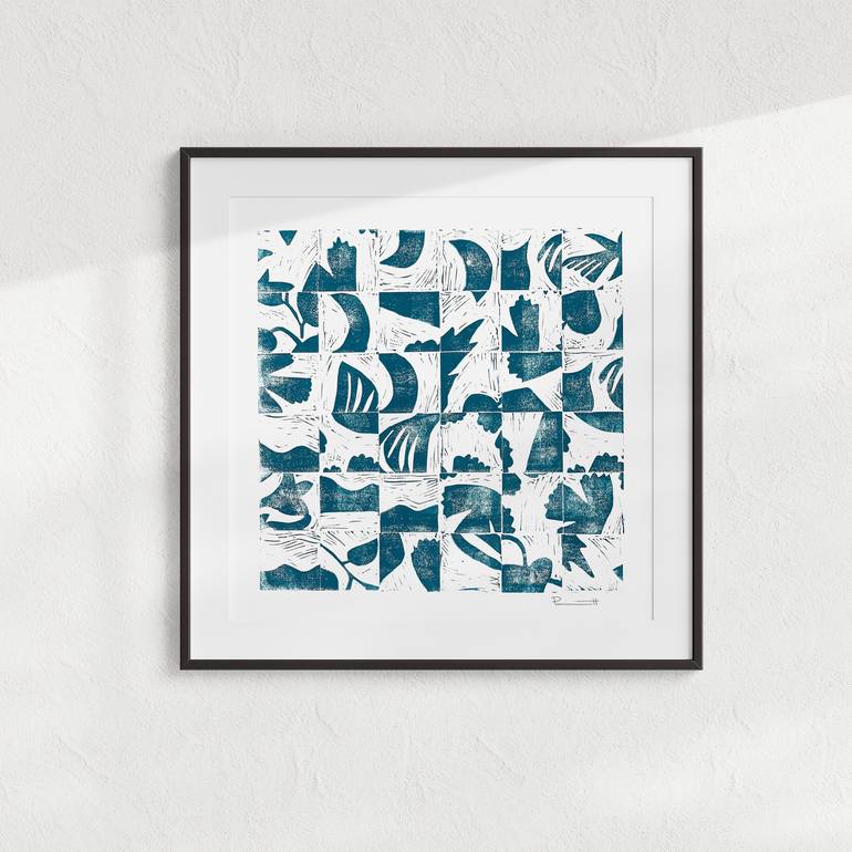 Original Abstract Expressionism Abstract Printmaking by Valerie Perreault