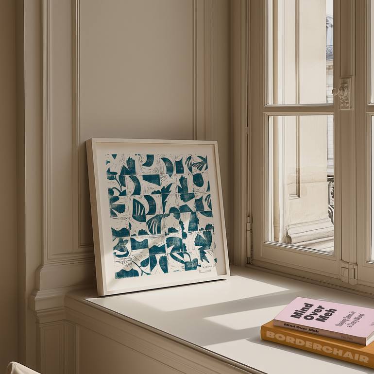 Original Abstract Expressionism Abstract Printmaking by Valerie Perreault