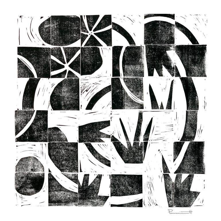 Print of Abstract Expressionism Abstract Printmaking by Valerie Perreault