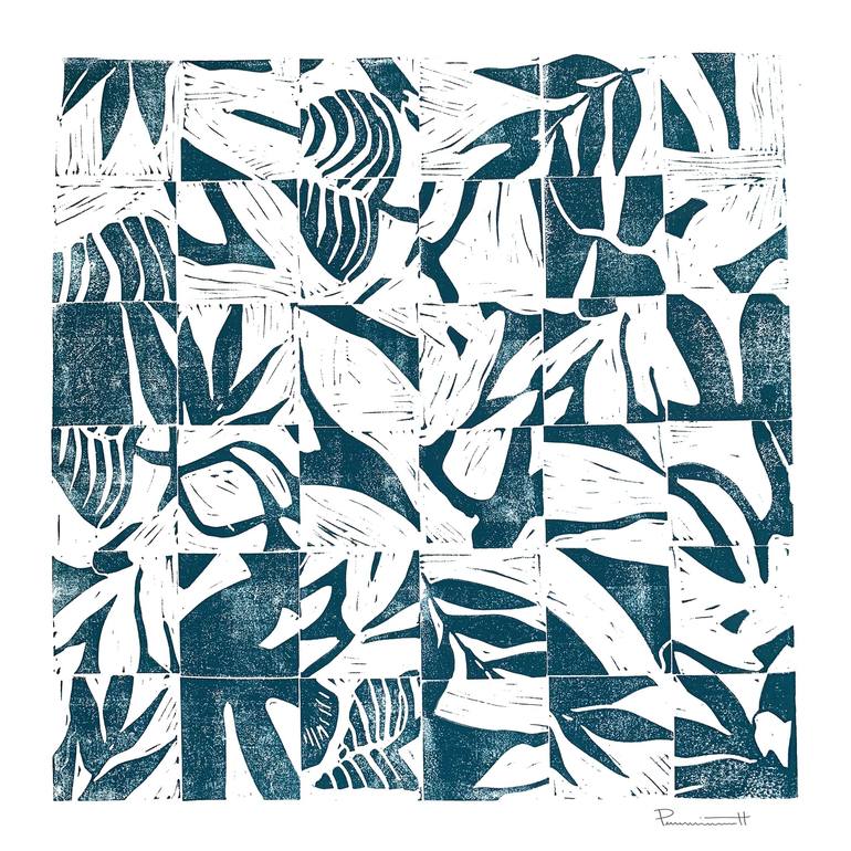 Print of Abstract Garden Printmaking by Valerie Perreault