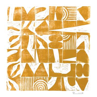 Original Abstract Expressionism Abstract Printmaking by Valerie Perreault