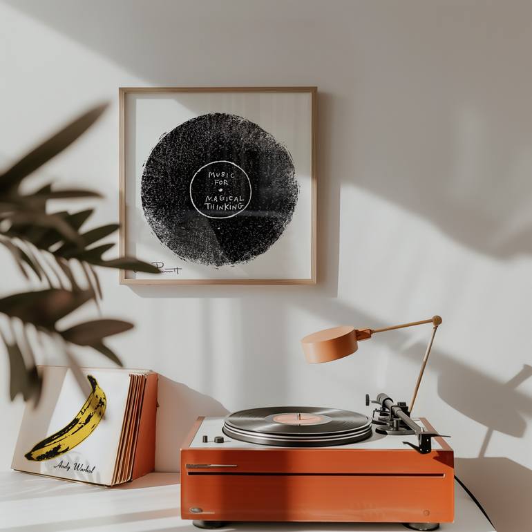 Original Modernism Music Printmaking by Valerie Perreault