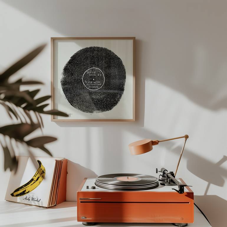 Original Modernism Music Printmaking by Valerie Perreault