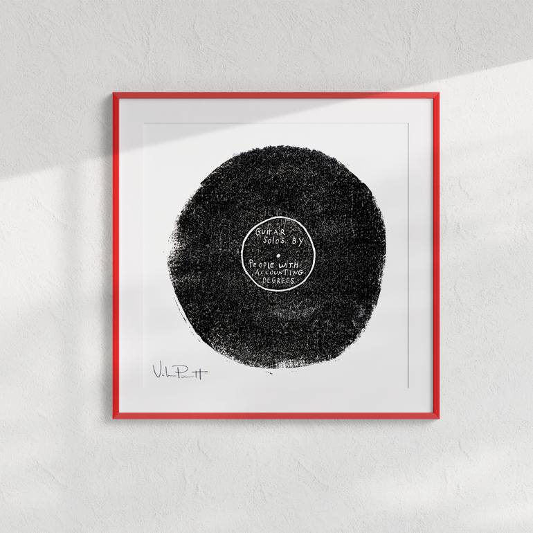 Original Modernism Music Printmaking by Valerie Perreault