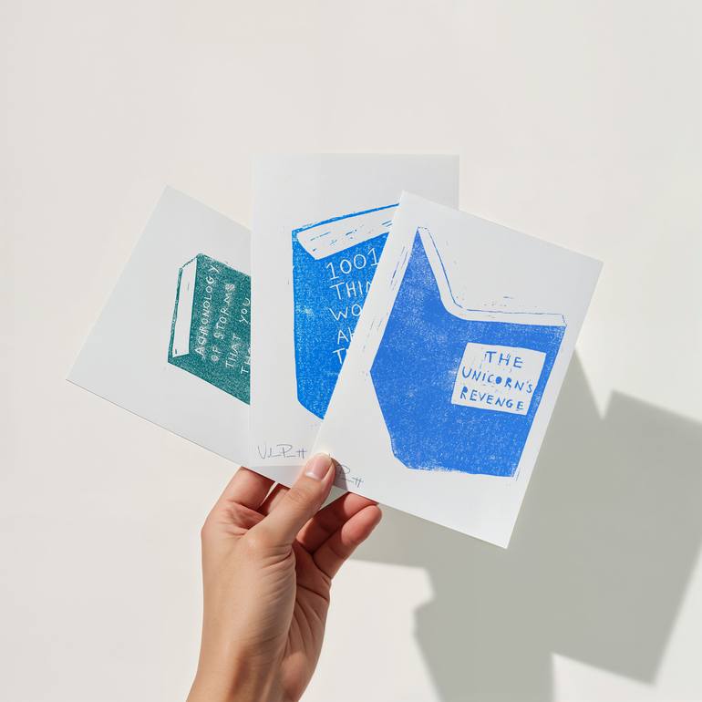 Original Modernism Humor Printmaking by Valerie Perreault