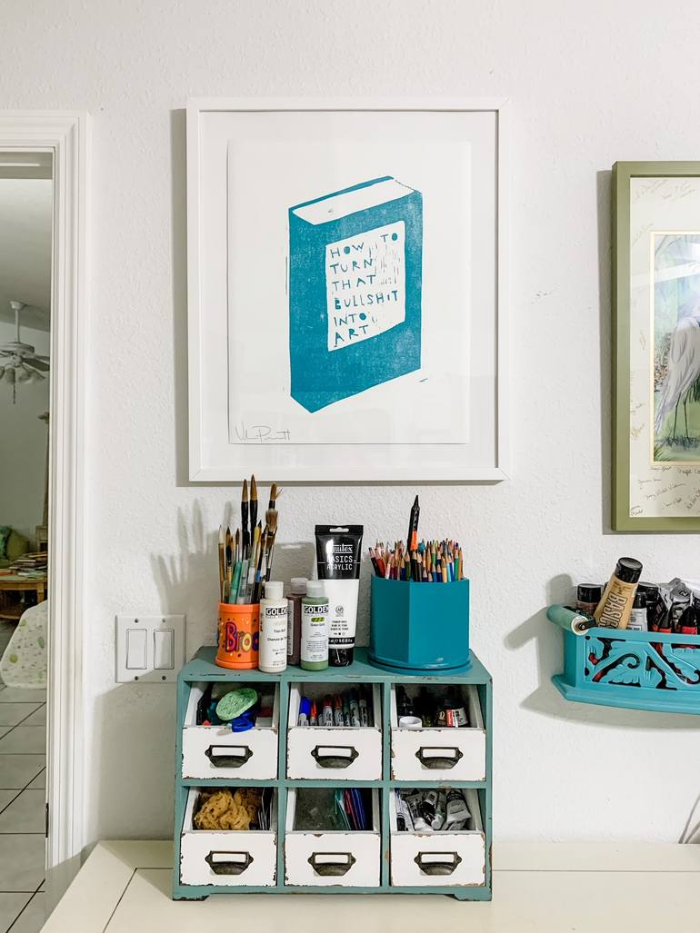 Original Modernism Humor Printmaking by Valerie Perreault