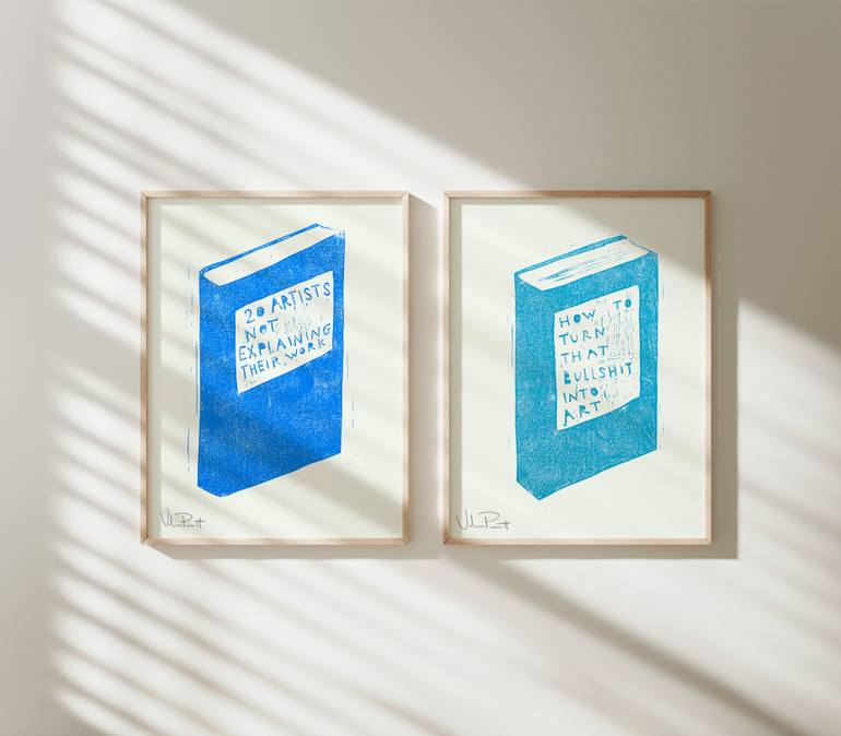 Original Modernism Humor Printmaking by Valerie Perreault