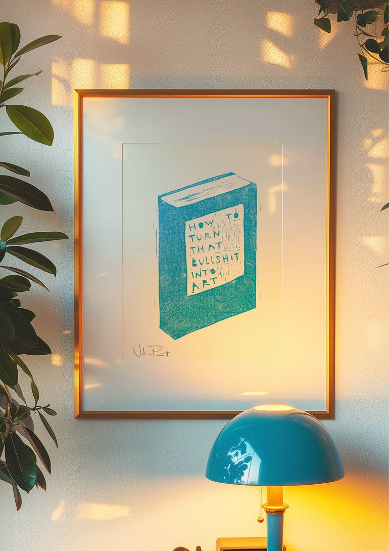 Original Modernism Humor Printmaking by Valerie Perreault