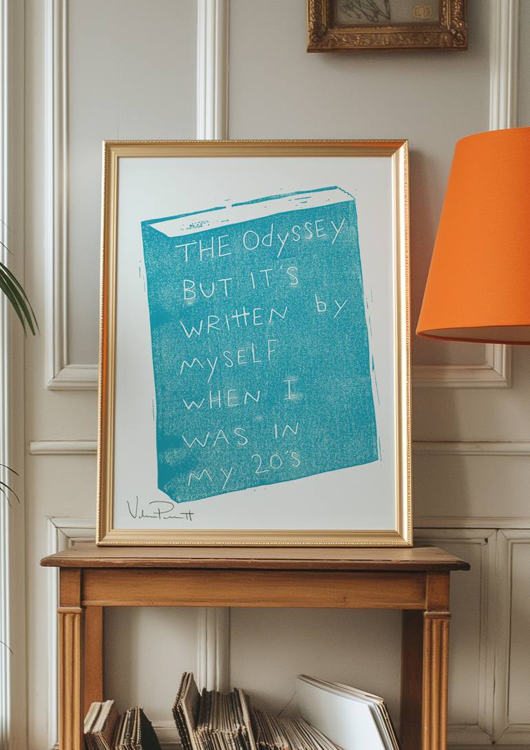 Original Modern Humor Printmaking by Valerie Perreault