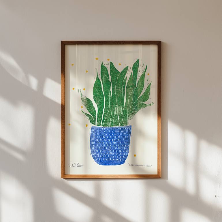 Original Modern Botanic Printmaking by Valerie Perreault