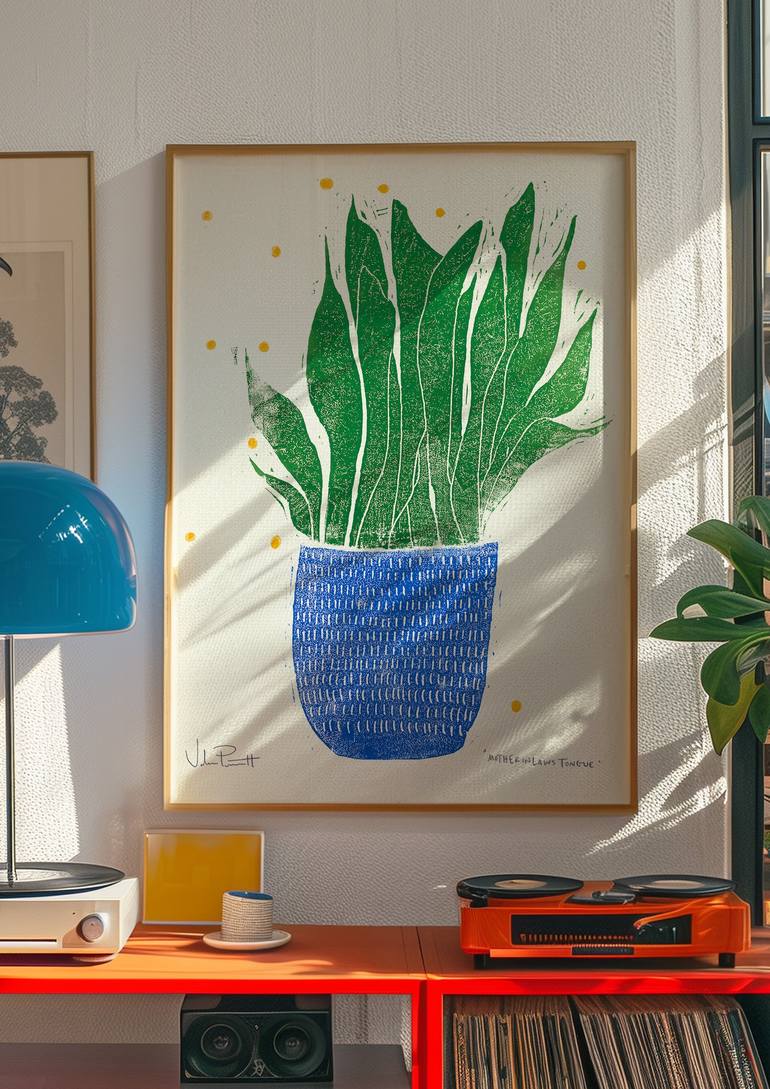 Original Modern Botanic Printmaking by Valerie Perreault